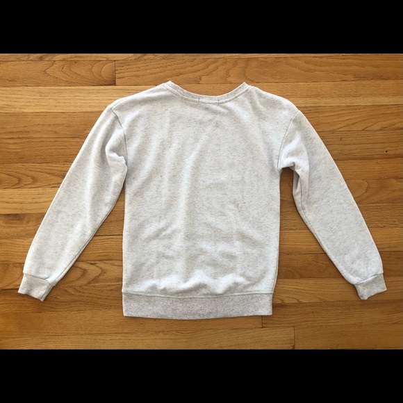 Primark 2 prs girls black hoodie Boston motif & cream sweatshirt butterfly motif - Picture 4 of 8